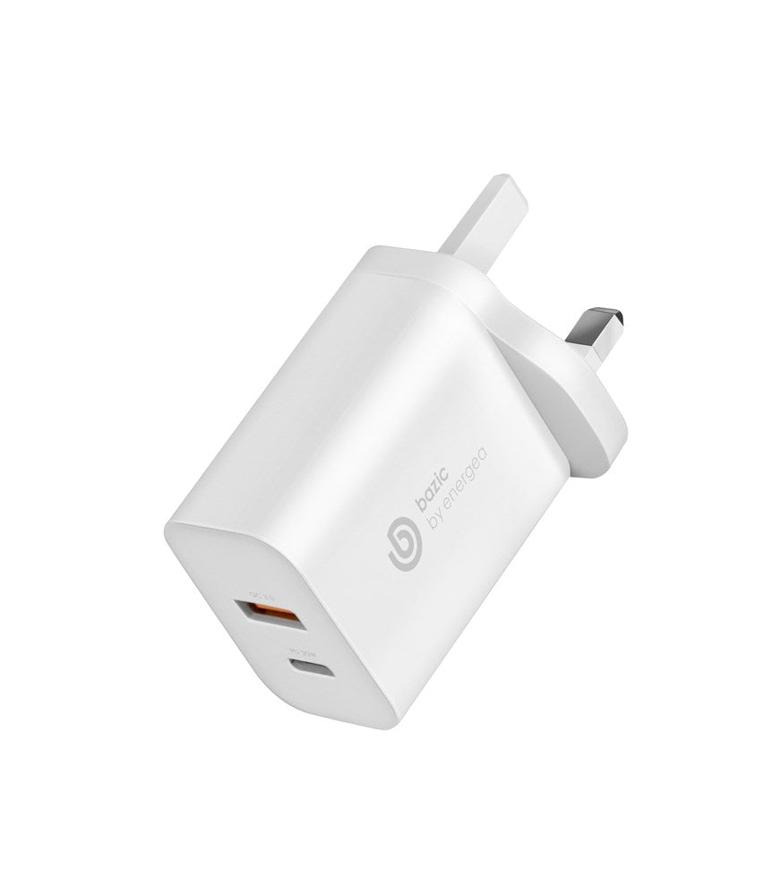 BAZIC GOPORT PD30+, PD/PPS USB-C + QC USB-A PORT WALL CHARGER, 30W (UK)