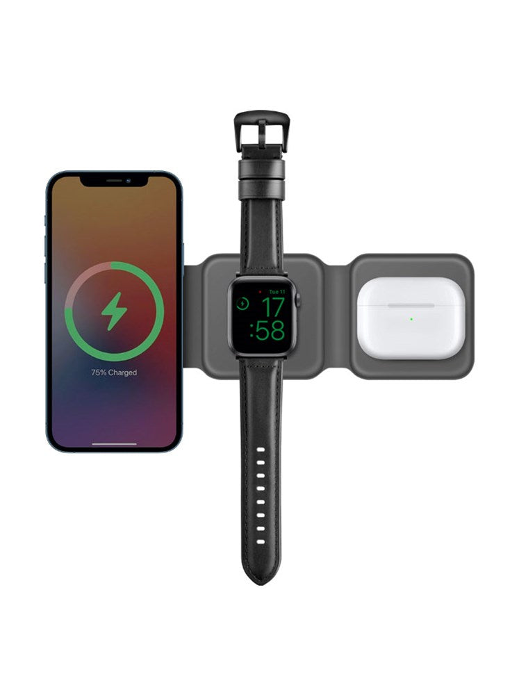 EOL BAZIC GOMAG TRIO 3IN1 FOALABLE 15W MAGNECTIC WIRELESS CHARGER