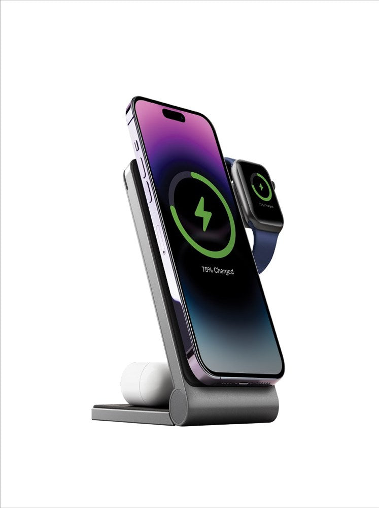 ENERGEA MAGTRIO, 3IN1 FOLDABLE MAGNETIC FAST WIRELESS CHARGER