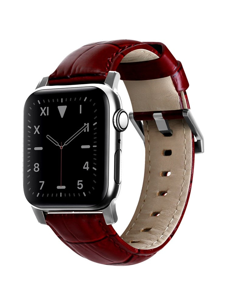 VIVA APPLE WATCH STRAP MONTRE CROX WINE 42/44MM
