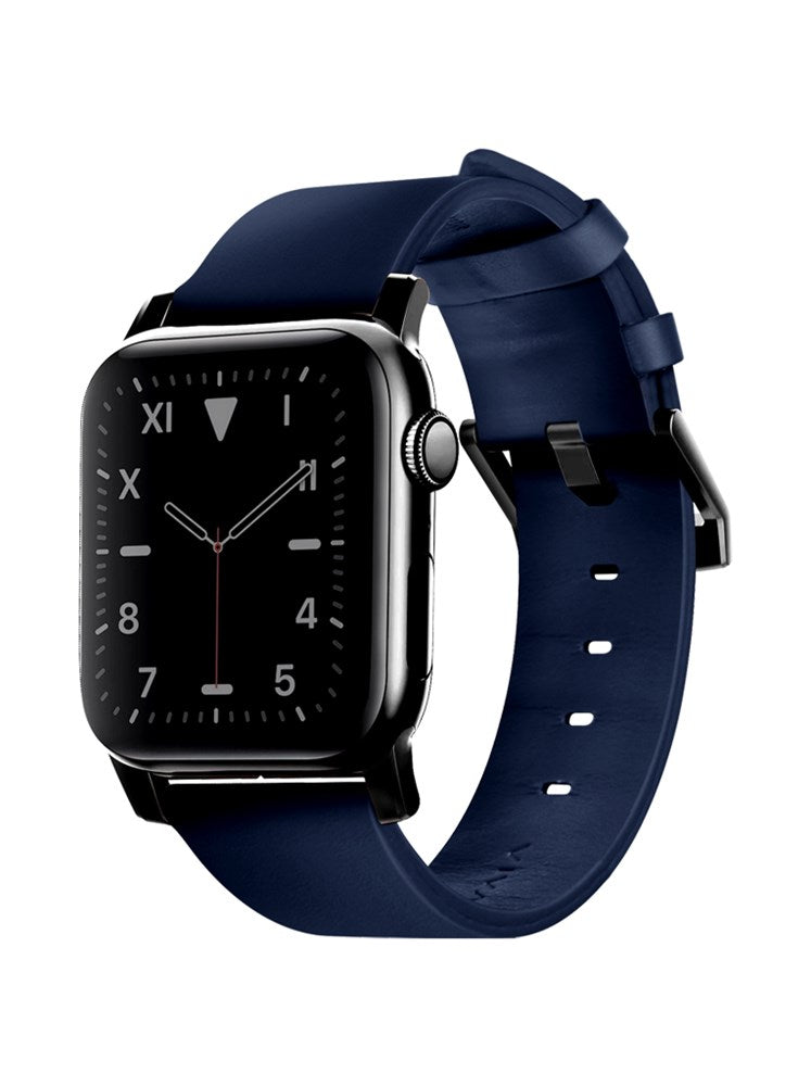 VIVA APPLE WATCH STRAP MONTRE VELLUM NAVY 42/44MM