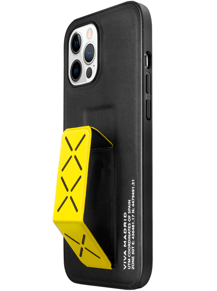 VIVA APPLE IPHONE 12 PRO MAX 6.7 MORPHIX WITH YELLOW STAND BACK CASE