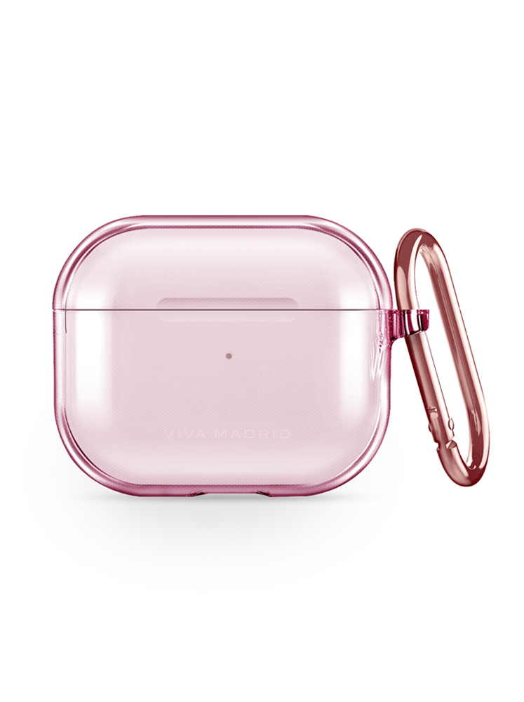 VIVA APPLE AIRPODS 3 CLAR MAX WITH ROSE GOLD CARABINER CASE