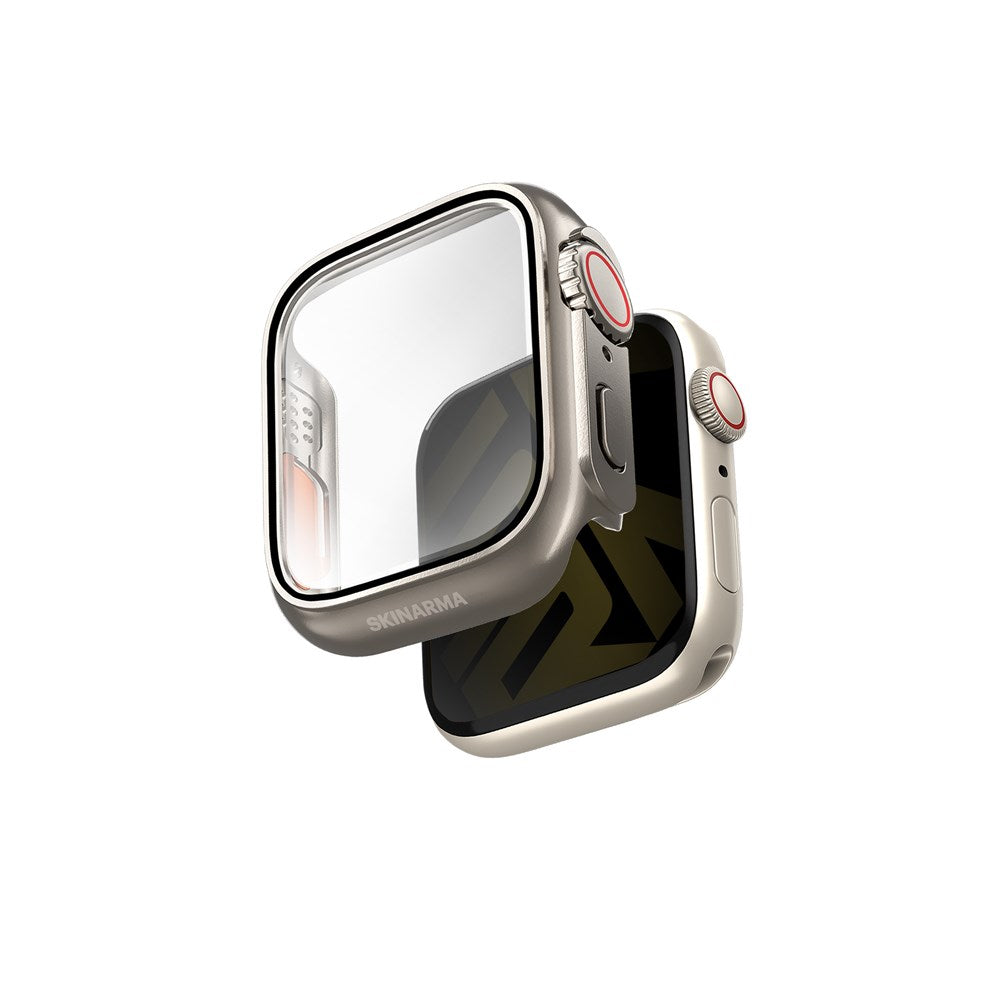 SKINARMA APPLE WATCH 9H GLASS AND DIGITAL CROWN SHIELD - GADO PRO 45 MM