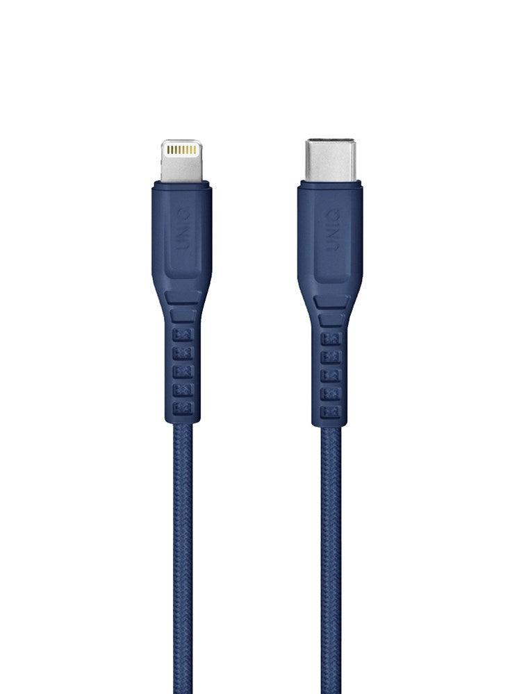 UNIQ FLEX USB-C TO LIGHTNING STRAIN RELIEF CABLE 1.2M