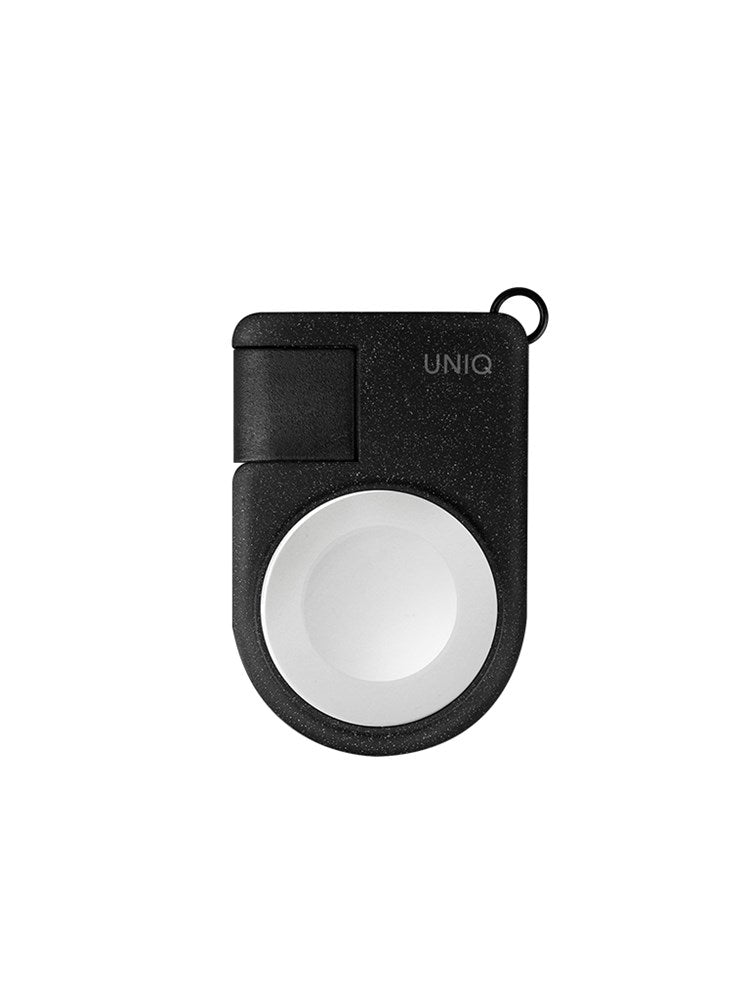 UNIQ COVE PORTABLE MAGNETIC CHARGER FOR APPLE WATCH WITH BUILT-IN USB-A CABLE