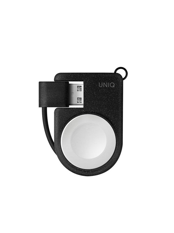 UNIQ COVE PORTABLE MAGNETIC CHARGER FOR APPLE WATCH WITH BUILT-IN USB-A CABLE