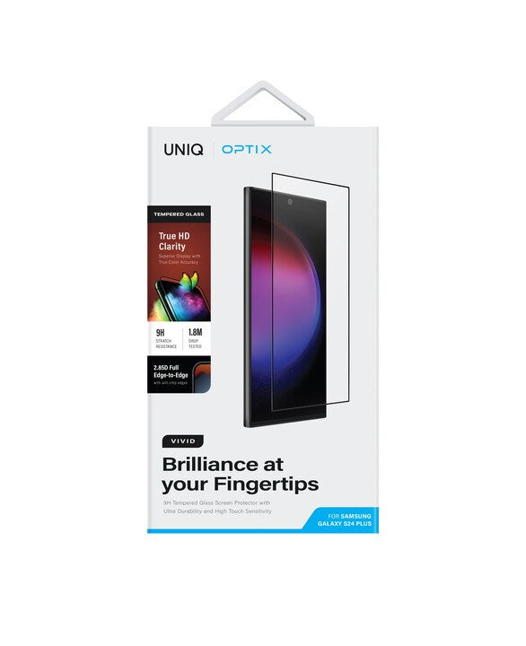 UNIQ OPTIX VIVID CLEAR GALAXY S24 PLUS GLASS SCREEN PROTECTOR