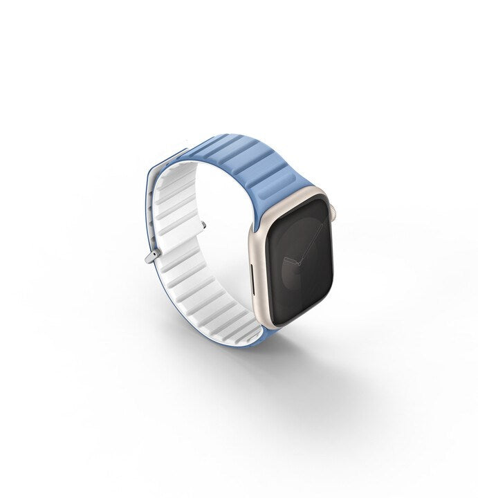 UNIQ REVIX EVO REVERSIBLE MAGNETIC APPLE WATCH STRAP 41/40/38MM - POWDER BLUE (POWDER BLUE/WHITE)