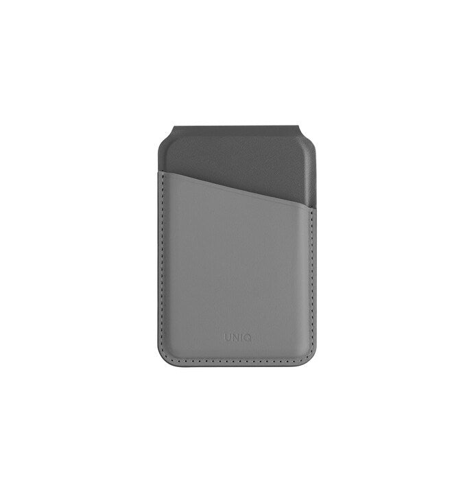 UNIQ LYDEN DS RFID-BLOCKING MAGNETIC CARD HOLDER?WITH?STAND - CHARCOAL (RHINO?GREY/BLACK)